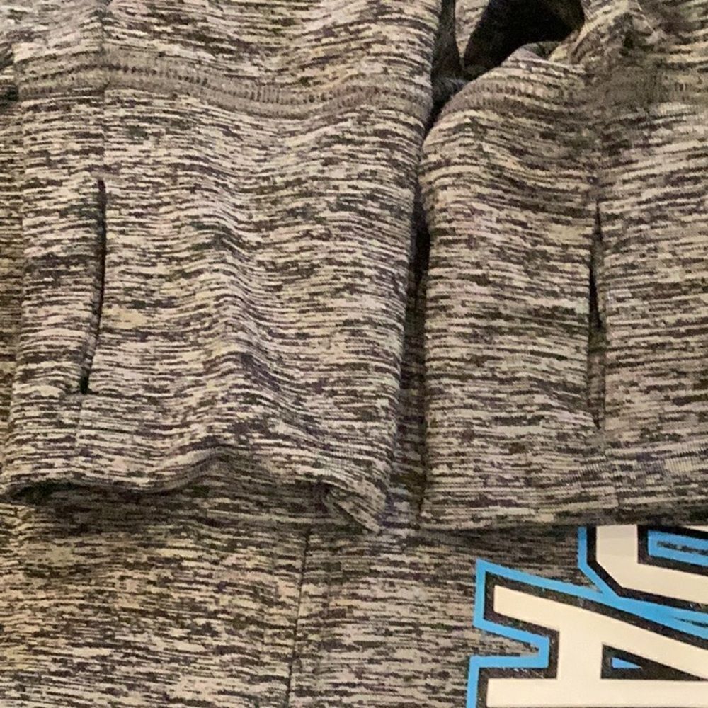NFL Team Apparel Gray Carolina Panthers Football Recovery Full-Zip Hoodie S - Picture 10 of 10